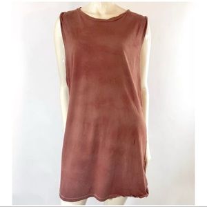 H&M Studio 2016 Rust Color Tunic Dress Sleeveless